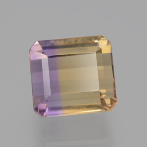 Ametrina bicolor Natural 6.32ct, Corte Esmeralda, VVS