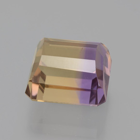 Ametrina bicolor Natural 6.32ct, Corte Esmeralda, VVS