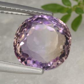 Ametrino bicolor natural 5,22ct, corte oval, VVS