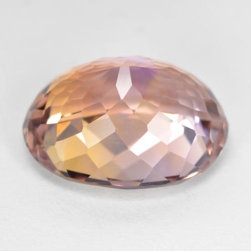 Ametrino bicolor natural 10,12ct, corte oval, VVS-VS