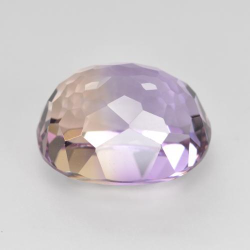 Ametrino bicolor natural 4,58ct, corte oval, VVS