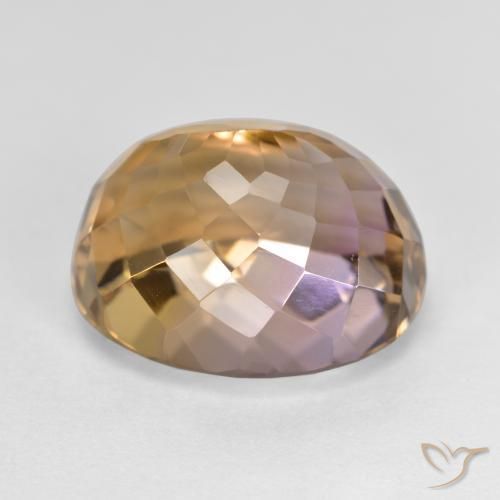 Ametrina bicolor Natural 8.76ct, Corte Oval, VVS
