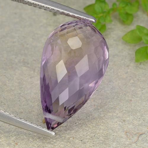 Ametrina bicolor Natural 10.55ct, Briolette, VVS