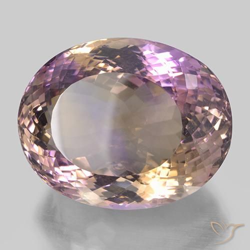 Ametrina bicolor Natural 52.90ct, oval, VVS