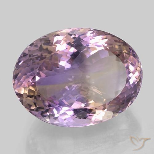 Ametrina bicolor Natural 46.77ct, oval, VVS