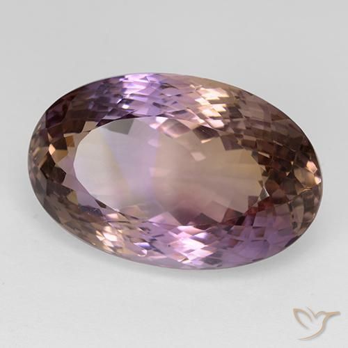Ametrina bicolor Natural 33.42ct, oval, VVS