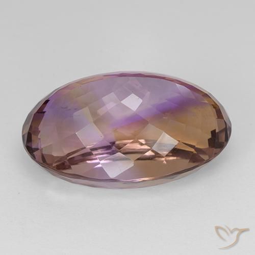 Ametrina bicolor Natural 33.42ct, oval, VVS