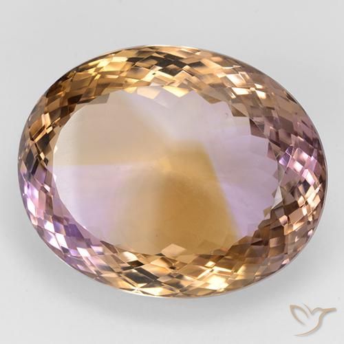 Ametrina bicolor Natural 45.17ct, oval, IF