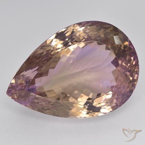 87.33ct Natural bicolor Ametrina, Formato de pêra, VVS