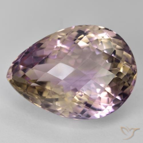 19.05ct Natural bicolor Ametrina, Formato de pêra, VS