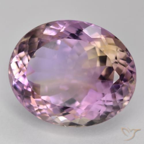 Ametrina bicolor Natural 19.64ct, oval, VS
