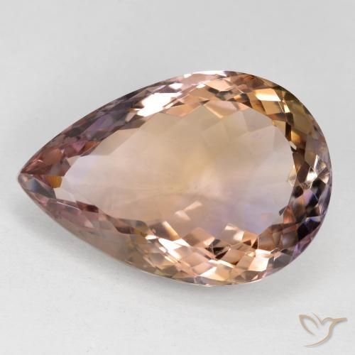 17.76ct Natural bicolor Ametrina, Formato de pêra, VS