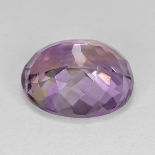 Ametrino bicolor natural 8,10ct, corte oval, VVS