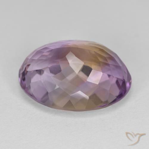 Ametrina bicolor Natural 10.39ct, Corte Oval, VVS