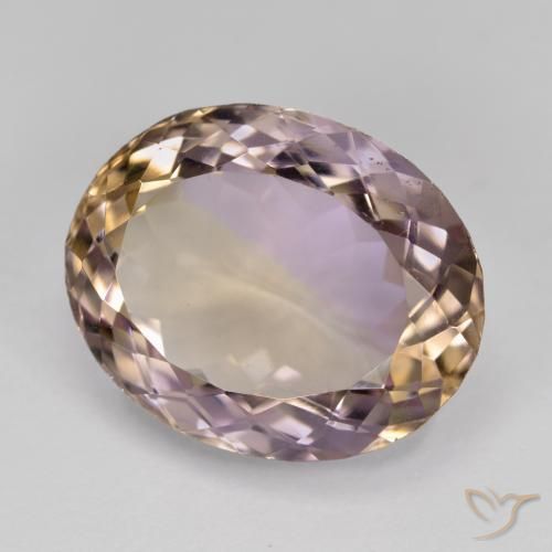 Ametrina bicolor Natural 12.67ct, oval, VVS