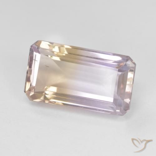 Ametrina bicolor Natural 7.02ct, Corte Esmeralda, VS