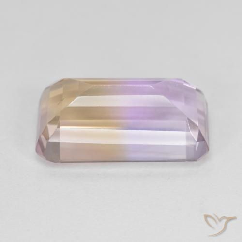 Ametrina bicolor Natural 7.02ct, Corte Esmeralda, VS