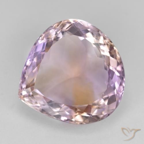 13.86ct Natural bicolor Ametrina, Formato de pêra, VS