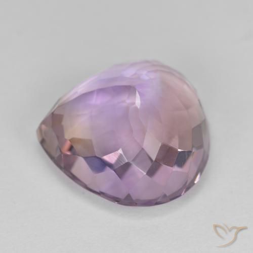 Ametrina bicolor Natural 10.40ct, Formato de pêra, VVS-VS