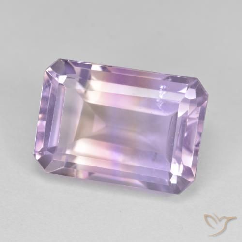 Ametrina bicolor Natural 8.43ct, Corte Octógono / Esmeralda, VS