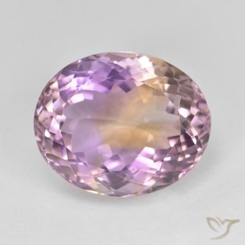 11.44ct Natural bicolor Ametrina, oval, VVS