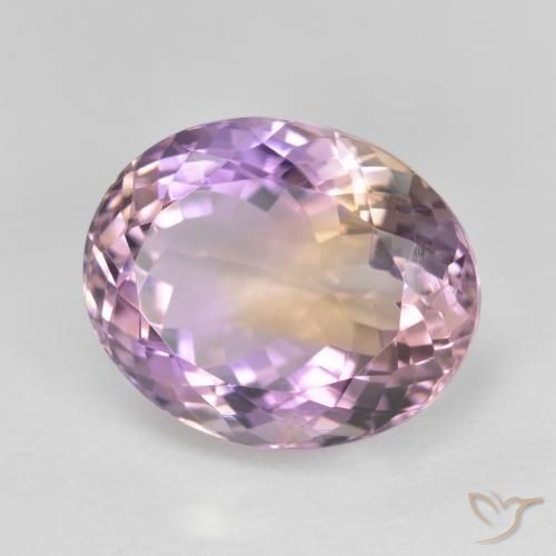 Ametrina bicolor Natural 11.44ct, oval, VVS