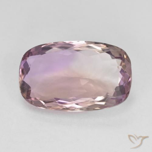 6.88ct Natural bicolor Ametrina, Almofada, VVS-VS
