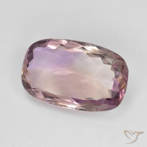 Ametrina bicolor Natural 6.88ct, Almofada, VVS-VS