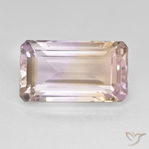 8.87ct Natural bicolor Ametrina, Corte Esmeralda, VVS-VS
