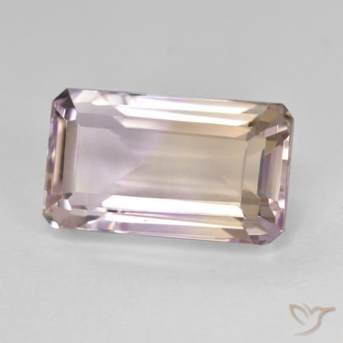 Ametrina bicolor Natural 8.87ct, Corte Octógono / Esmeralda, VVS-VS