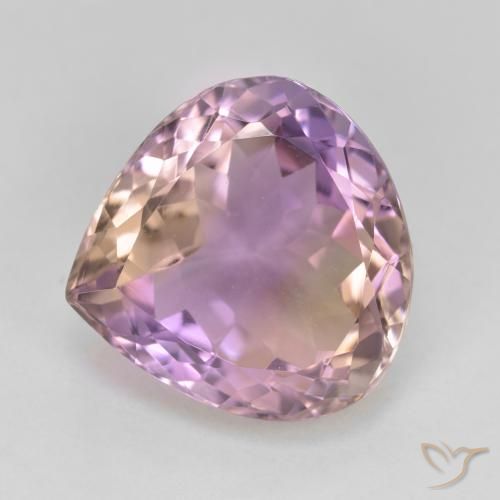 10.23ct Natural bicolor Ametrina, Formato de pêra, VVS-VS