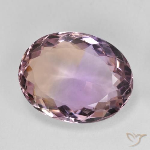 Ametrina bicolor Natural 10.95ct, oval, VVS