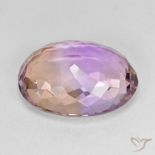 Ametrina bicolor Natural 10.95ct, oval, VVS