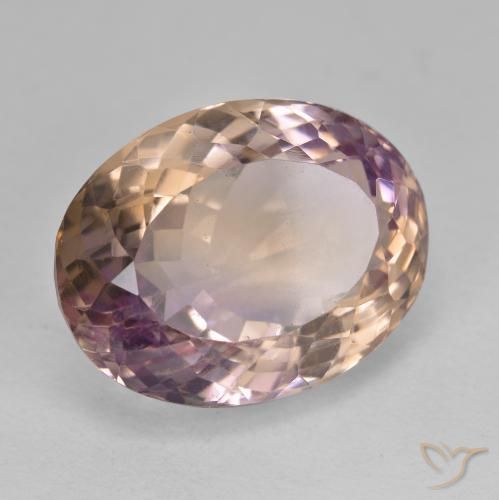 Ametrina bicolor Natural 19.73ct, oval, VVS
