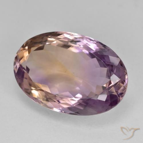 Ametrina bicolor Natural 18.09ct, oval, VVS