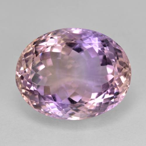 Ametrino bicolor natural 18,72ct, corte oval, VVS