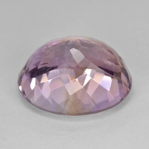 Ametrino bicolor natural 18,72ct, corte oval, VVS