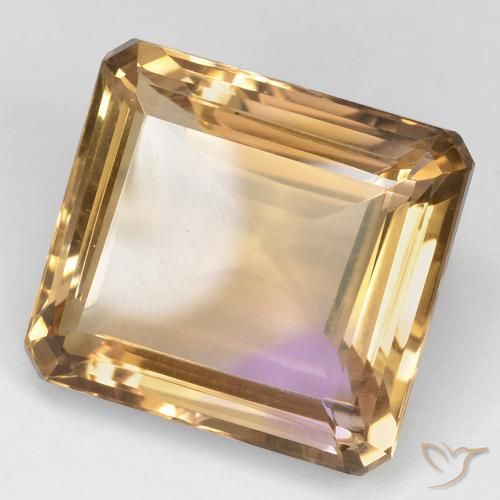 Ametrina bicolor Natural 27.34ct, Corte Octógono / Esmeralda, VS