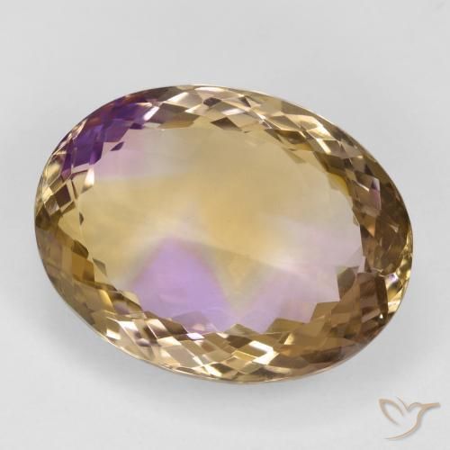 Ametrina bicolor Natural 24.08ct, oval, VVS