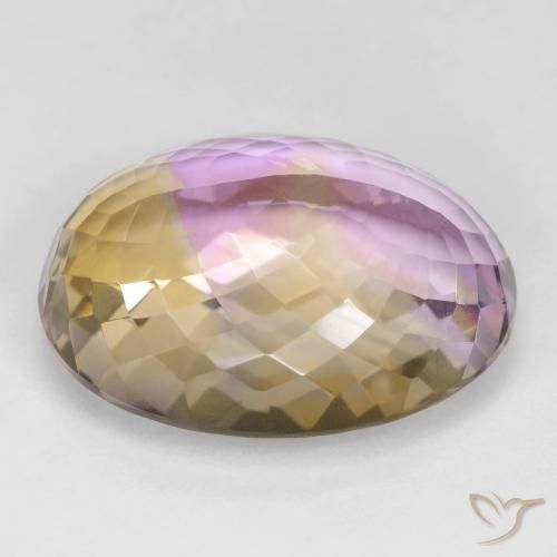 Ametrina bicolor Natural 24.08ct, oval, VVS