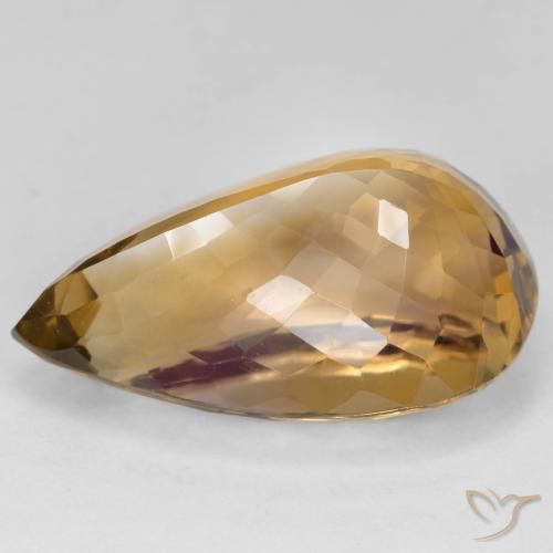 Ametrina bicolor Natural 27.14ct, Formato de pêra, VVS-VS
