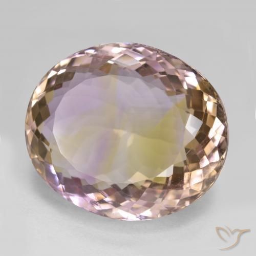 Ametrina bicolor Natural 25.10ct, oval, VVS