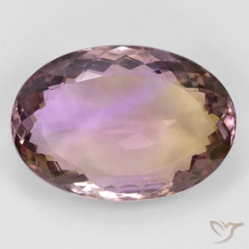 32.77ct Natural bicolor Ametrina, oval, VVS
