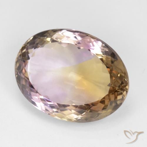 Ametrina bicolor Natural 19.19ct, oval, VVS