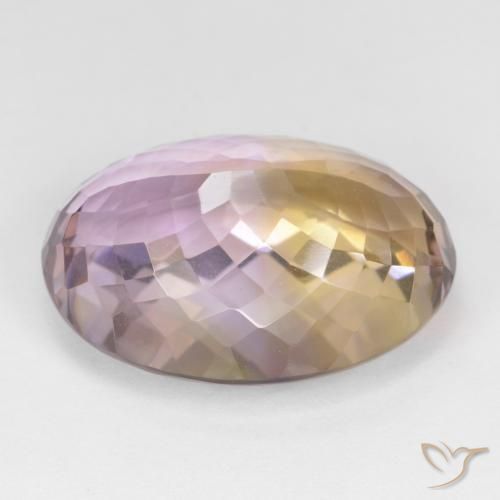 Ametrina bicolor Natural 19.19ct, oval, VVS