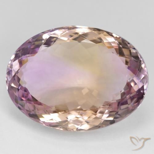 34.37ct Natural bicolor Ametrina, oval, VVS