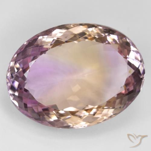 Ametrina bicolor Natural 34.37ct, oval, VVS