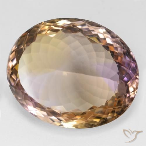 Ametrina bicolor Natural 44.80ct, oval, VVS