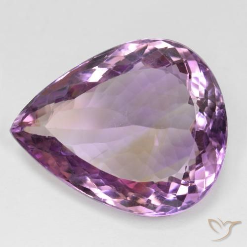 24.02ct Natural bicolor Ametrina, Formato de pêra, VS