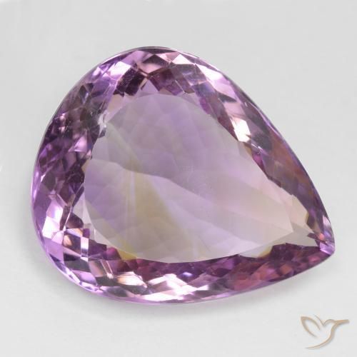 Ametrina bicolor Natural 24.02ct, Formato de pêra, VS